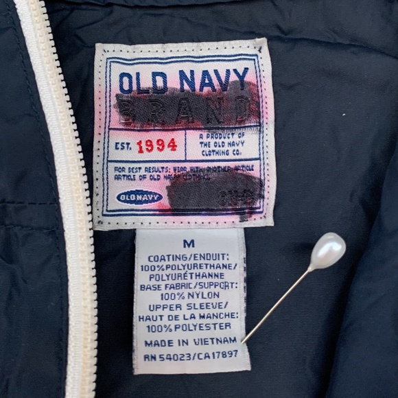 KIDS NAVY BLUE HALF ZIP HOODED PACKABLE WINDBREAKE - Picture 2 of 5